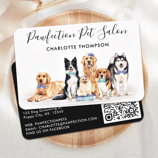 Carte De Visite Chien professionnel marcheur pour animaux de compa
