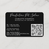 Carte De Visite Chien professionnel marcheur pour animaux de compa (Dos)