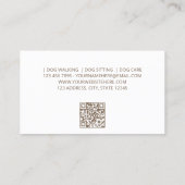 Carte De Visite Chien Pug Simple Assis (Dos)