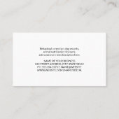 Carte De Visite Chien qui descend | Services de protection des ani (Dos)