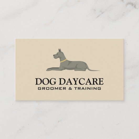 Carte De Visite Chien qui descend | Services de protection des ani (Devant)