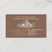 Carte De Visite Chien race multiple animal assis (Dos)