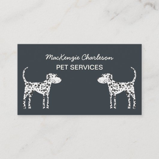 Carte De Visite Chien Services pour animaux de compagnie QR Code C (Devant)