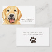 Carte De Visite Chien Sitter (Devant / Derrière)