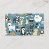 Carte De Visite Chien Sitter Chien Walker Motif de chiot (Dos)