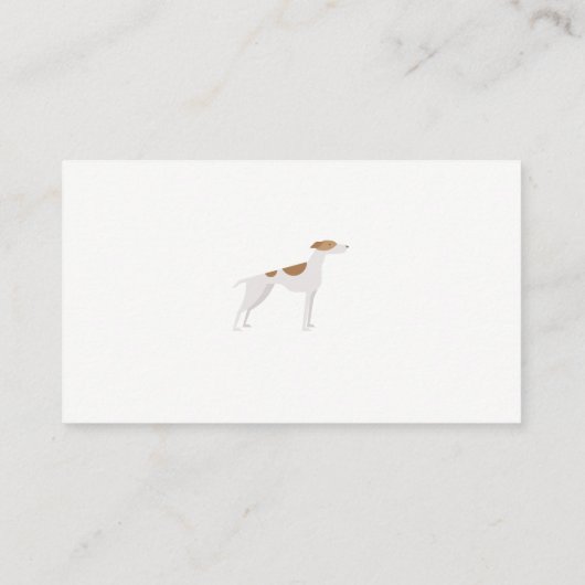 Carte De Visite Chien Sitter et Trainer | Icône Chien mignon (Dos)
