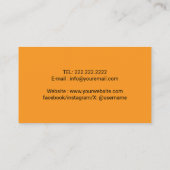 Carte De Visite Chien Sitter Marcher Joyeux Golden Retriever (Dos)