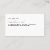 Carte De Visite Chien Sitter | Services animaux | Formateur (Dos)