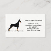 Carte De Visite Chien Sitter | Services animaux | K9 (Dos)