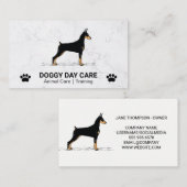 Carte De Visite Chien Sitter | Services animaux | K9 (Devant / Derrière)