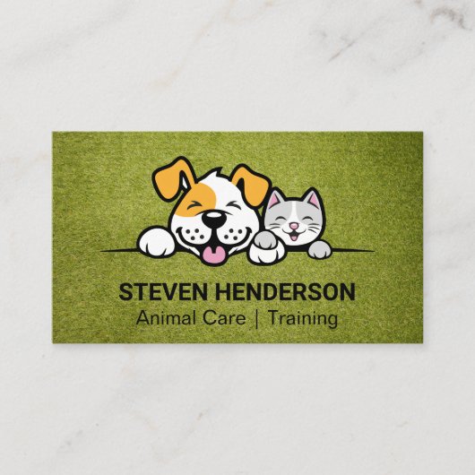 Carte De Visite Chien Sitter | Services animaux | Turf Astro (Devant)