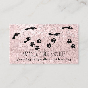 Carte De Visite Chien Sitter Services pour animaux de compagnie Gr