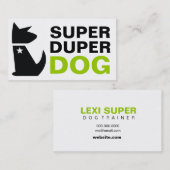 Carte De Visite Chien superbe de 311 Duper (Devant / Derrière)