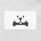 Carte De Visite Chien tenant l'os | Services animaux (Devant)