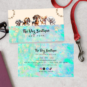 Carte De Visite Chien toiletter boutique animal de compagnie chic