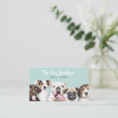 Carte De Visite Chien toiletter boutique animal de compagnie chic  (Debout devant)