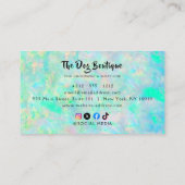 Carte De Visite Chien toiletter boutique animal de compagnie chic  (Dos)