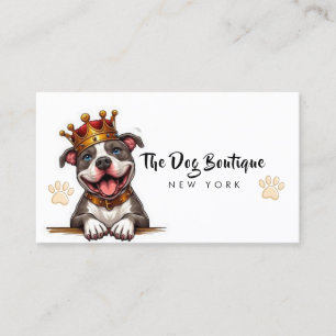 Carte De Visite Chien toiletter boutique animal de compagnie chic 