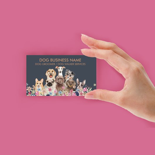 Carte De Visite Chien toiletter boutique animal de compagnie chiot