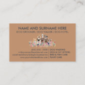 Carte De Visite Chien toiletter boutique animal de compagnie chiot (Dos)