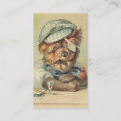 Carte De Visite Chien vintage mignon (Dos)