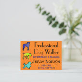 Carte De Visite Chien Walker (Debout devant)