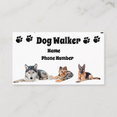 Carte De Visite Chien Walker