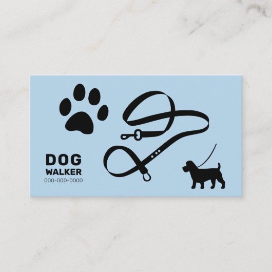 Carte De Visite Chien Walker (Devant)