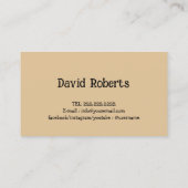 Carte De Visite Chien Walker Animal de compagnie assis Joyeux Labr (Dos)