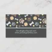 Carte De Visite Chien Walker Animaux de compagnie Empreinte de pat (Dos)