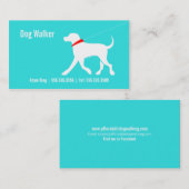 Carte De Visite Chien Walker Animaux de compagnie Laboratoire d'af (Devant / Derrière)