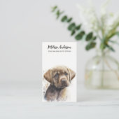 Carte De Visite Chien Walker Animaux de compagnie Sitter Chiot Lab (Debout devant)