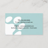 Carte De Visite Chien Walker Animaux de compagnie Sitter mignonne  (Dos)