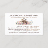 Carte De Visite Chien Walker Cute Loyauté (Dos)