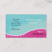 Carte De Visite Chien Walker mignonne Scottie Sky Blue (Dos)