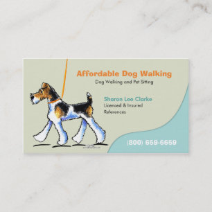 Carte De Visite Chien Walker Pet Business WFT