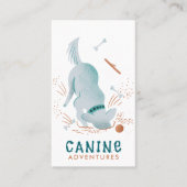 Carte De Visite Chien Walker Sitter Chien Creuser Dans La Perte (Devant)