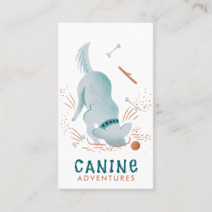 Carte De Visite Chien Walker Sitter Chien Creuser Dans La Perte