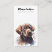 Carte De Visite Chien Walker Soins pour animaux de compagnie Chien (Devant)
