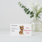 Carte De Visite Chienchien frais allé par chien (Debout devant)