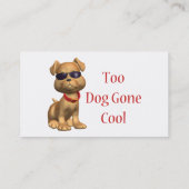 Carte De Visite Chienchien frais allé par chien (Dos)