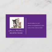 Carte De Visite Chiens assis en groupe | Chien Paws (Devant)