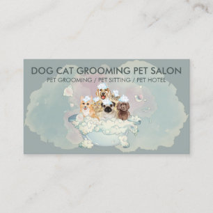 Carte De Visite Chiens Chiens Groomer pour animaux de compagnie