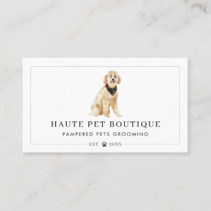 Carte De Visite Chiens d'aquarelle mignonne Soins aux animaux Groo