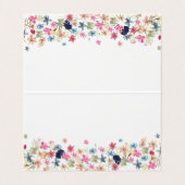 Carte De Visite Chiens de fleurs (Intérieur déplié)