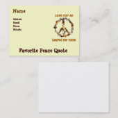 Carte De Visite Chiens de paix (Devant / Derrière)