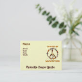 Carte De Visite Chiens de paix (Debout devant)