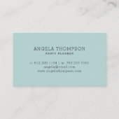 Carte De Visite Chiens de partie d'organisateur (Dos)