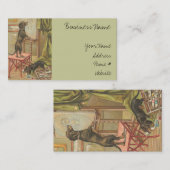 Carte De Visite Chiens de peinture (Devant / Derrière)