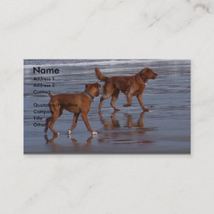 Carte De Visite Chiens de plage